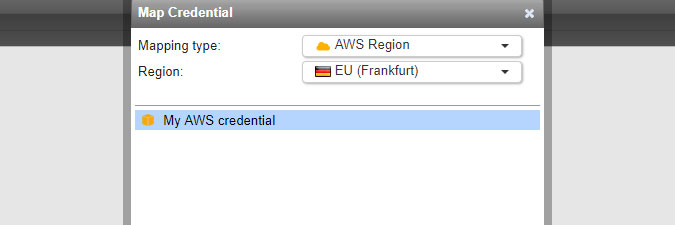 mapping to an AWS region