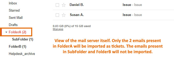 Gmail mail folders