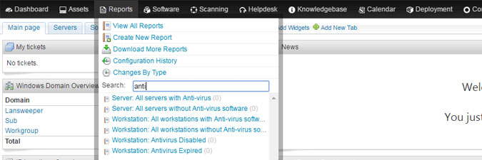anti-virus software reports