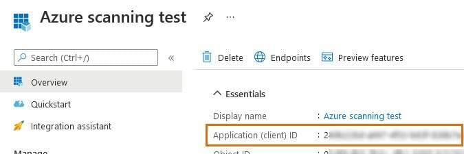 Azure Active Directory application ID