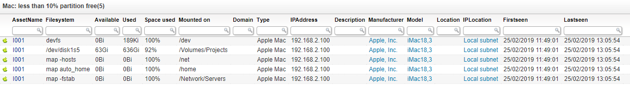Mac less than 10% partition free