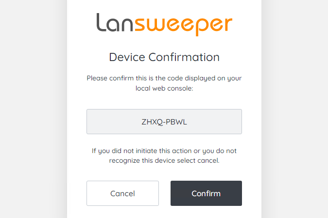 Lansweeper two factor authentication