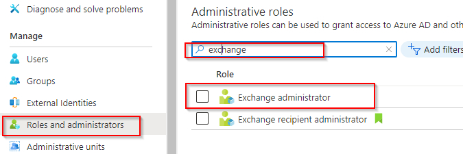 Exchange administrator
