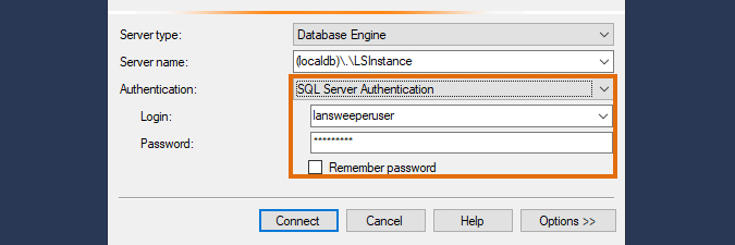 SQL LocalDB - SQL Server Authentication Configuration