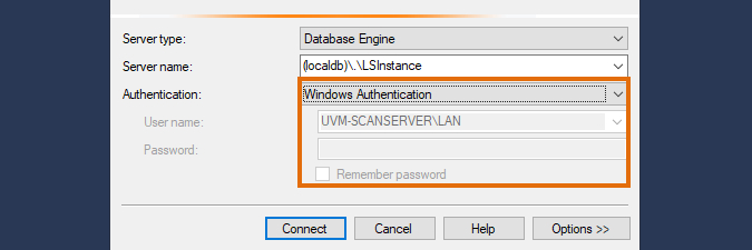 SQL LocalDB - Windows Authentication Configuration