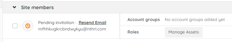 account creation by accepting an invite