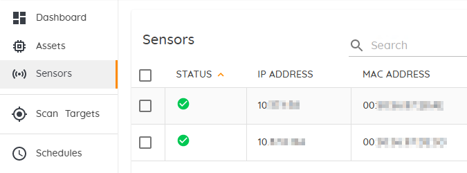 hub sensor list